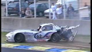 1997  Le Mans  Soheil Ayari and Akihiko Nakaya accidents [upl. by Gascony484]