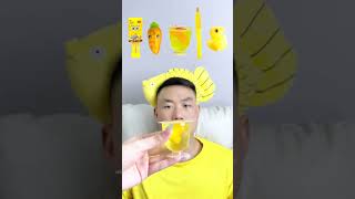 🧀🧇🥟🎧ASMR Yellowthemed Mukbang  Perfect for Sleepimmersive asmr asmrsounds funny [upl. by Geesey]