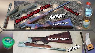 🧽🪚Restauration Fusil Restoration Musket  shoot gun Monocoup calibre 12 [upl. by Bourn692]