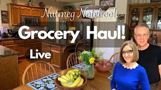 Nutmeg Notebook Live  Grocery Haul  Whole Foods Costco Trader Joes [upl. by Brey]