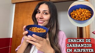 SNACKS DE GARBANZOS EN AIRFRYER  Kystutorial  Sanos faciles crocantes y deliciosos [upl. by Janean]