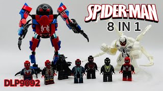 Spider Man Mini Figures 8 IN 1 to Nendoroid Set [upl. by Neb]