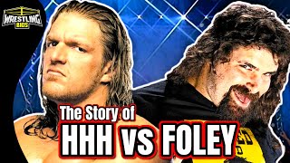 The Story of Triple H vs Mick Foley [upl. by Ettellocin]