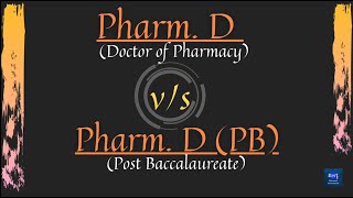 Pharm D VS Pharm D Post Baccalaureate  Career opportunities in Pharm D [upl. by Nnairol]