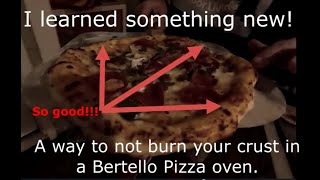 Take 3 in the Bertello Pizza oven No more burnt crust [upl. by Gitt836]