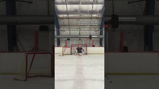 Goalie Goes Bar Down 😳 hockey icehockey hockeygoalie nhl [upl. by Sydel]