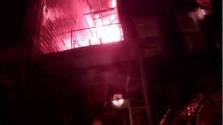 Helmet Cam 4 alarm fire with Mayday [upl. by Reisfield]