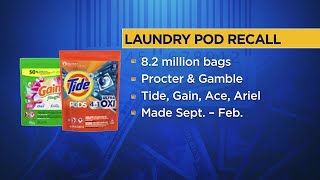 Millions of Tide Gain laundry pod bags recalled [upl. by Nosle536]