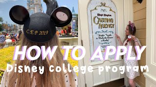 how to apply for the disney college program uk  how to work for disney [upl. by Ailad]