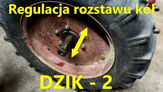 Regulacja rozstawu kół DZIK  2 [upl. by Ecienahs438]