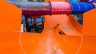 Indoor Turbulence WaterSlide at Aqualand [upl. by Yerkovich]