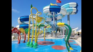 TUI MAGIC LIFE MASMAVI BELEK TURKIYE restaurant beach waterslides [upl. by Henrique]