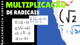 Multiplicação de Radicais ou Raízes utilizando a Propriedade Distributiva [upl. by Attelrahc694]