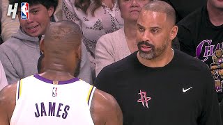 LeBron amp Ime Udoka get into an exchange Udoka gets ejected 👀 [upl. by Tonye244]