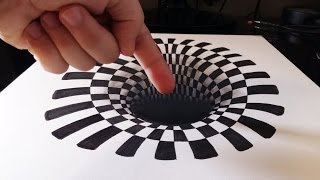 Cómo dibujar un INCREÍBLE agujerohoyo 3D  How to draw a 3D hole  ILUSIÓN ÓPTICA ANAMÓRFICA 3D [upl. by Notkcorb]