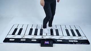 24 Keys Kids Play Portable Musical Instrument Electric Giant Piano Keyboard Dance Mat [upl. by Llirret]