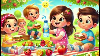 ¡Canta y Aprende a Comer Saludable con Nuestra Canción Infantil 🍎🥕 [upl. by Thoer]