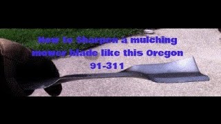 DIY sharpen a mulching mower blade [upl. by Rentsch]