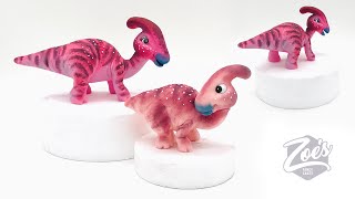 Dinosaur cute cake topper parasaurolophus Facebook live highlights [upl. by Concettina]