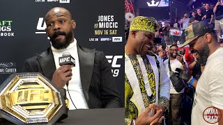 Jon Jones SHUTS DOWN Francis Ngannou Question after UFC 309 [upl. by Luke]