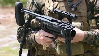 United States Marine Explains the M320 Grenade Launcher in Depth [upl. by Eniamrahs890]