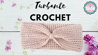 🎀COMO HACER UN TURBANTE BÁSICO PASO A PASO🎀  FÁCIL  CROCHET🎀🎀 [upl. by Analos60]