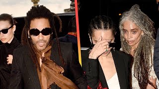 Lisa Bonet Attends Ex Lenny Kravitz 60th Birthday Bash With Daughter Zoe [upl. by Pollie]