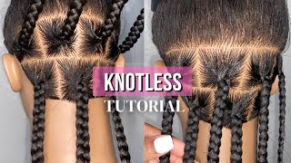 DETAILED Knotless Braid Tutorial  Beginner Friendly [upl. by Frick424]