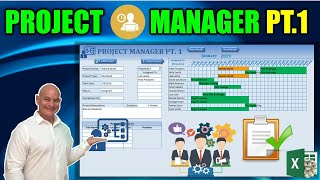 How To Create A Project Manager In Excel Part 1 [upl. by Ardeth]