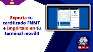 Pasa certificado digital a tu móvil  Exporta e Importa certificado digital FNMT en tu móvil [upl. by Eisus]