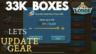 lords mobile  33k Astralite chests lets Temper gears  HINDI [upl. by Ddarb833]