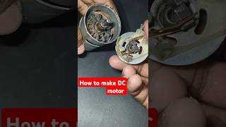 How to make DC motor dcmotor diy electricmotor experiment motor shorts shortvideo short [upl. by Nauqahs356]