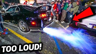 JDM CARMEET TURNS INTO HUGE TAKEOVER [upl. by Anirtruc]