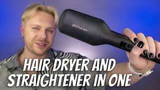 GHD DUET STYLER 2 in 1  Review  Hot Air Styler  Hair Dryer And Straightener allinone [upl. by Atteoj]