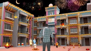 💥 Visit Gokuldham Society On Diwali 🎇 Indian Theft Auto 🚨 Indian bike driving 3d [upl. by Atnek]