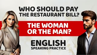 Practice English Speaking  Who should pay the restaurant bill Improve Your English Speak Fluently [upl. by Arbas]