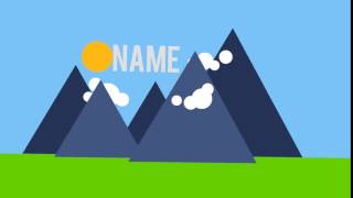 ► Epic 2D Mountain Intro w template [upl. by Cardinal79]