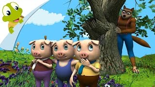 The Three Little Pigs Story Song 3D Nursery Rhyme [upl. by Gabriella]