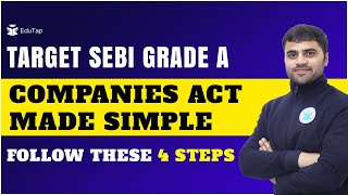 Companies Act SEBI Grade A  Company Law SEBI Important Sections  SEBI Grade A Preparation Strategy [upl. by Patrica]