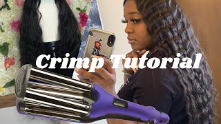 How to Crimp your Wig Start to finish [upl. by Lemrahc]