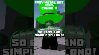 normal 100 metal bat combo for tsb kj roblox tsbg robloxmemes robloxbattlegrounds tsb [upl. by Curley]