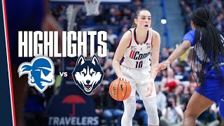 HIGHLIGHTS  11 UConn Womens Basketball vs Seton Hall [upl. by Larsen]