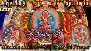 ⚛️Wisdom Dakini  Vajra Yogini Prayer S2 རྡོ་རྗེ་ཕག་མོ།Dorje Phagmo Vajra Varahi  Vajra Yogini [upl. by Nalliuq]