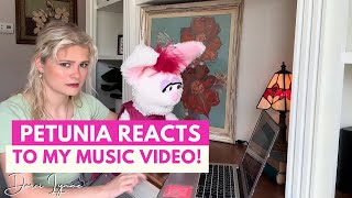 Petunia Reacts to My Music Video  Push My Luck  Darci Lynne [upl. by Nnyleak]