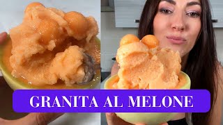 GRANITA AL MELONE  Una goduria Ricetta SENZA GLUTINE DianaampAlessio [upl. by Lunnete756]