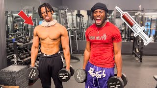 I Did My Angry Little Cousins STEROIDS WORKOUT ROUTINE THESE ARE THE RESULTS [upl. by Lajib]