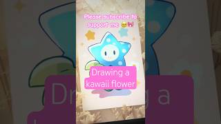 Drawing a Kawaii Star Flower on Procreate  I WASN’T READY shorts art digitalart illustration [upl. by Uird541]