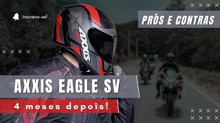 Capacete Axxis Eagle SV  Pŕos e Contras Após 4 Meses de Uso [upl. by Tunnell]