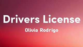 Olivia Rodrigo  Drivers license  Lyrics [upl. by Euphemie]