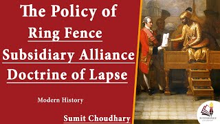 The Policies of British Expansion  Ring Fence Subsidiary Alliance System and Doctrine of Lapse [upl. by Zeuqram]